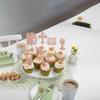 24 PCS Mi Bautizo Cupcake Toppers Glitter Angel Bible Dove Holy Grail Cross Cupcake Picks God Bless Cake Decorations for Church Baptism Baby Shower Birthday Theme Party Supplies Rose Gold view 4