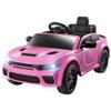 ENYOPRO 12V 7Ah Kids Electric Ride on Car, Licensed Dodge Charger SRT Hellcat, Battery Powered 4-Wheels Toy Car Electric Vehicle for Kids with Remote Control, 3 Speeds, LED Lights, Music (Pink) view 1