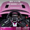 ENYOPRO 12V 7Ah Kids Electric Ride on Car, Licensed Dodge Charger SRT Hellcat, Battery Powered 4-Wheels Toy Car Electric Vehicle for Kids with Remote Control, 3 Speeds, LED Lights, Music (Pink) view 3