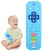 Chuya Remote Teethers Silicone Baby Teething Toys, TV Remote Teether for 3-6-12-18 Months Babies Infant Toddlers Teething Relief Chew Toys (Blue) view 1
