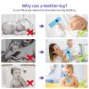 Chuya Remote Teethers Silicone Baby Teething Toys, TV Remote Teether for 3-6-12-18 Months Babies Infant Toddlers Teething Relief Chew Toys (Blue) view 3