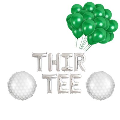 100% LIKED-30th Birthday Golf Party Decoraton Balloon Banner, Thir Tee Golf Birthday Party, Thir-Tee Golf Birthday Decorations, Golf 30th Birthday, Masters Party, Birthday Party Balloon Banner, Sign