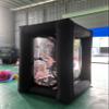 Vinfgoes Black Inflatable Cash Cube Inflatable Cash Machine Inflatable Money Machine Booth Money Grab Machine for Promotion Advertising Events (NO BLOWERS Included) view 1