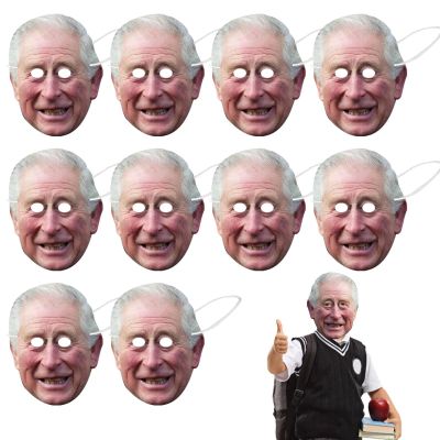 King Charles III Coronation Decorations | Coronation Supplies Celebrities Face ,Coronation Celebration Street Supplies for Royal Wedding, Jubilee Celebration, Fancy Dress,