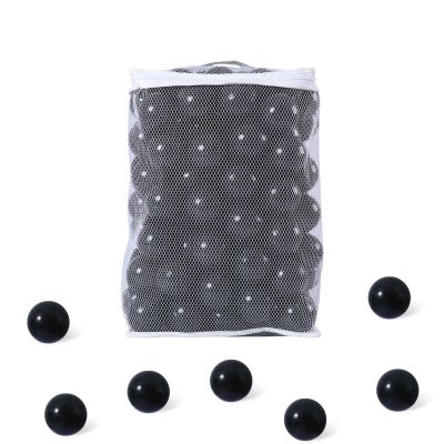 GUESVOT Ball Pit Balls for Kids, Plastic Refill 2.2 Inch Balls, 100 Pack, Bright Colors, Phthalate and BPA Free, Includes a Reusable Storage Bag with Zipper Christmas Decoration Xmas Gift(Black)