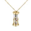 Srliya Kaleidoskop Gifts 5 * 5 * 5 Mini Kaleidoscope Necklace Kaleidoscope Gold Brass Adult Pendant for Children Gift view 1