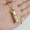 Srliya Kaleidoskop Gifts 5 * 5 * 5 Mini Kaleidoscope Necklace Kaleidoscope Gold Brass Adult Pendant for Children Gift view 4