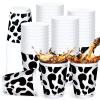 Tanlade 24 Pieces Cow Cups 16 oz Cow Print Plastic Cups Western Cowboy Birthday Party Supplies Reusable for Farm Animal Birthday Party Baby Shower Decorations view 1