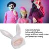 Semme Plush Bunny Ears Hood - Easter Bunny Hat for Cosplay, Halloween Party, Christmas Gift view 3