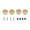 4PCS Brass Extended Wheel Hex RC Wheel Spacers Brass Weight Hex Hub for Axial SCX10 90046 RR10 RGT 86100 MST 1/10 RC view 1