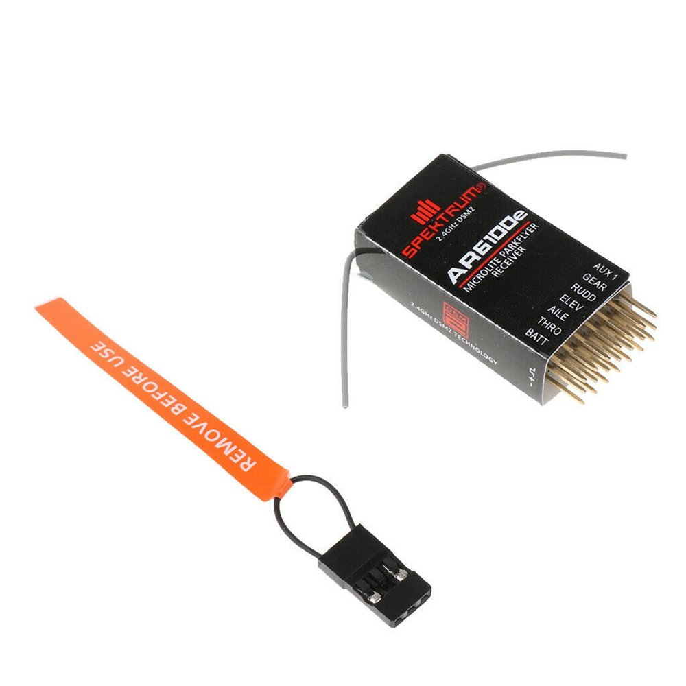 Anti-Interference 2.4GHz 6 CH AR6100E Remote Satellite Receiver + Bind Plug Cable Set for Spektrum