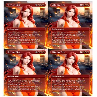4x | City on Fire | Anime | Full Art | Foil or Non-Foil (Foil)