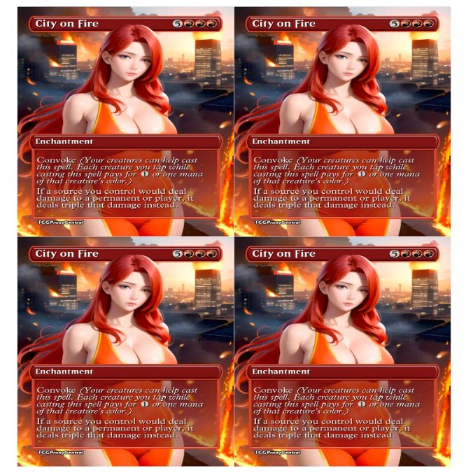 4x | City on Fire | Anime | Full Art | Foil or Non-Foil (Foil)