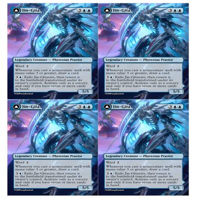 4x | Jin-Gitaxias // The Great Synthesis | Anime | Full Art | Foil or Non-Foil (Non Foil)