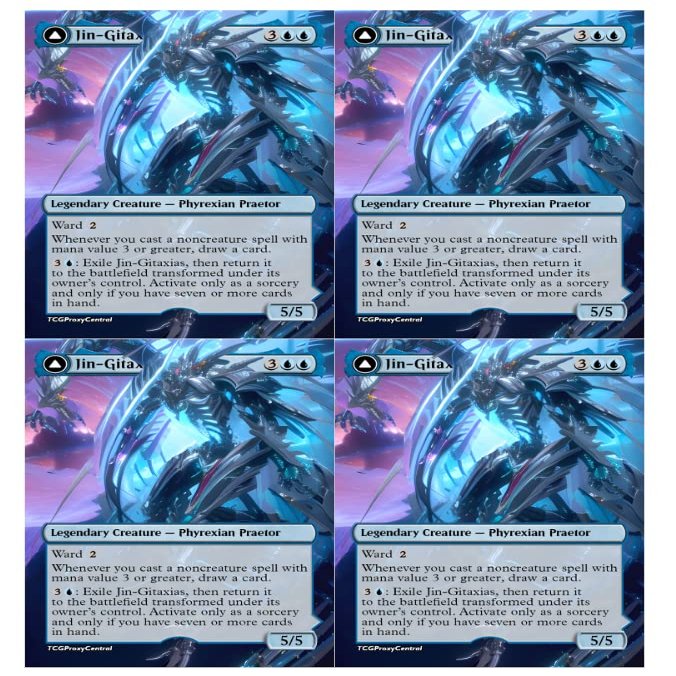 4x | Jin-Gitaxias // The Great Synthesis | Anime | Full Art | Foil or Non-Foil (Non Foil)