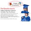 Happy Graduates Medium Dark Green Shiny Child Graduation Cap, Gown, Tassel, Gold Sash and 2026 Charm, Kindergarten Graduation Cap And Gown Set, For Kids And Preschool Graduation view 3