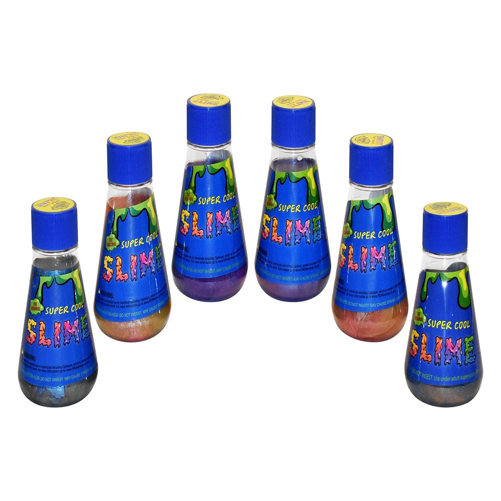 The Original Slime - 6pc Party Pack of Cool Holographic Multi Color Slimes Great for Birthdays, Loot Bags, Easter Baskets, Halloween & Stocking Stuffers, for Kids, Girls and Boys, Ages 5+