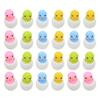 24pcs Shell Chick Eraser Animal Erasers Bulk Cute Erasers Easter Party Stocking Stuffer Puzzle Erasers Bulk Toys for Doggy Cartoon Eraser Prizes for Classroom Puppy view 1