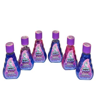 The Original Unicorn Poop Slime - 6pc Party Pack of Multi Color Shimmering Slimes, Great for Birthdays, Loot Bags, Easter Baskets, Halloween & Stocking Stuffers, for Kids, Girls and Boys, Ages 5+