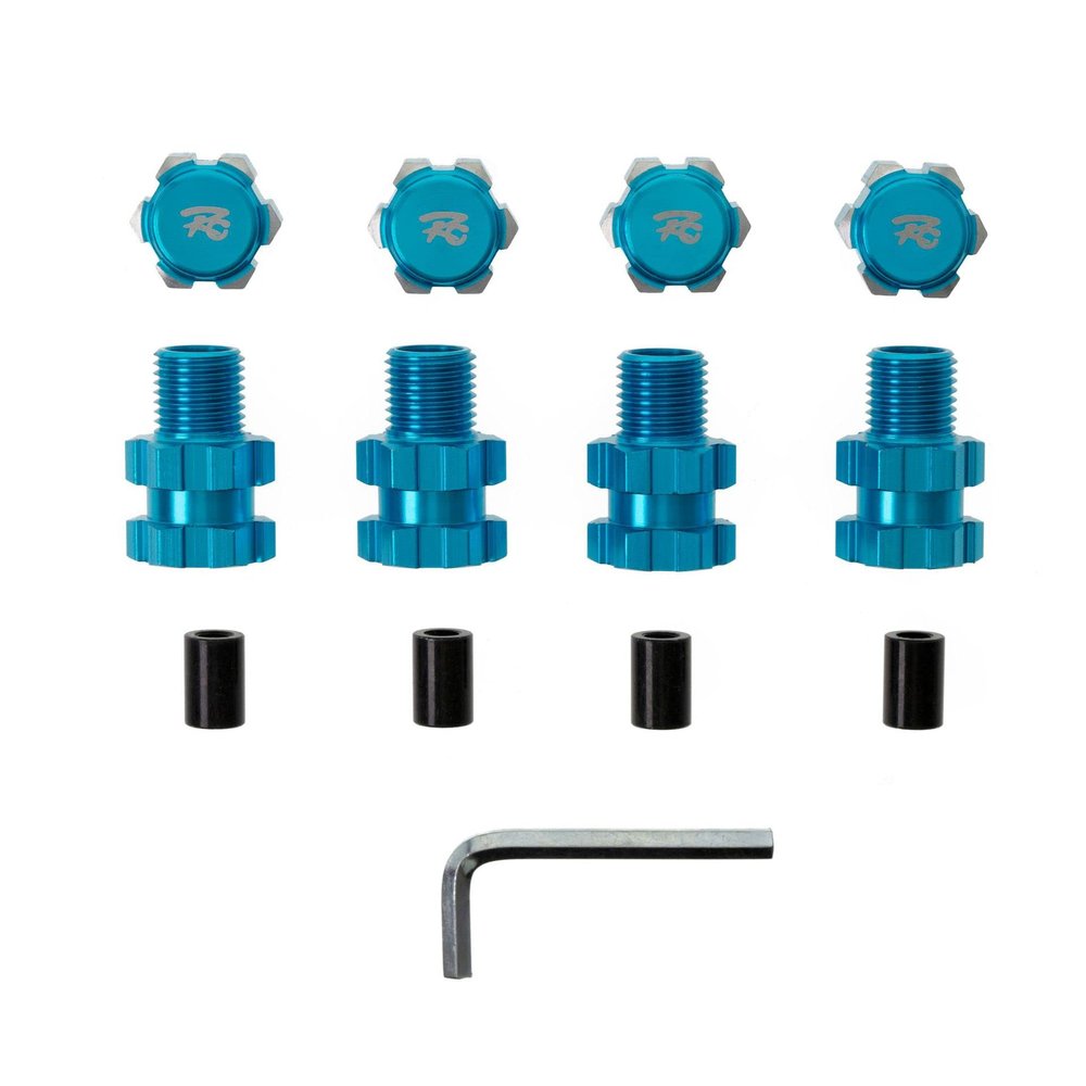 4PCS 1/10 RC Car Aluminum Alloy Wheel Hex Hub Adapter Extension 10MM to 17MM for Traxxas Maxx