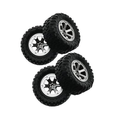 DAGIJIRD 4 PCS Upgrade Wheels Tires for WPL B-1 B14 C24 for Military Truck for 1/16 Track RC Car