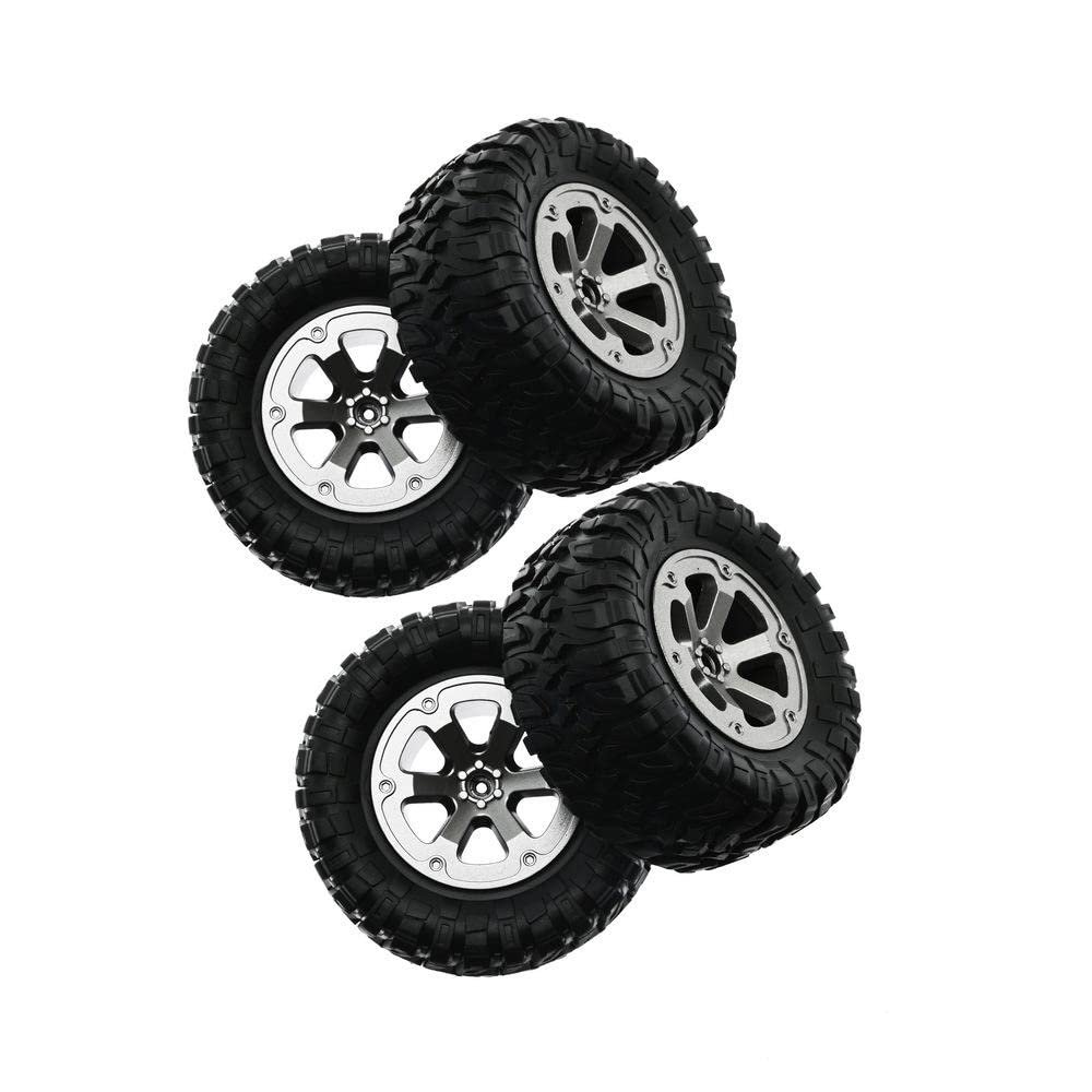 DAGIJIRD 4 PCS Upgrade Wheels Tires for WPL B-1 B14 C24 for Military Truck for 1/16 Track RC Car