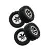 DAGIJIRD 4 PCS Upgrade Wheels Tires for WPL B-1 B14 C24 for Military Truck for 1/16 Track RC Car view 1