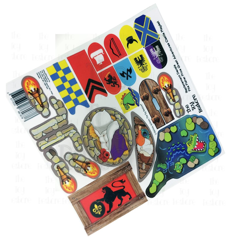 Toy Restore Replacement Stickers Fits Great Adventures Castle Playset #77110