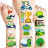 96 PCS Golf Temporary Tattoos  Sports Theme Birthday Party Decorations & Favors, Golf Ball Fun Stickers for Boys Girls Men Kids, Classroom School Rewards view 1