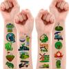 96 PCS Golf Temporary Tattoos  Sports Theme Birthday Party Decorations & Favors, Golf Ball Fun Stickers for Boys Girls Men Kids, Classroom School Rewards view 2