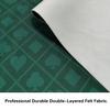 Luckin Sports 108 X 56 Inches Texas Hold'em Professional 10 Players Poker and Gambling Tablecloth, 100% Durable Fabric Felt, Dustproof and Waterproof, Washable and Ironable (Green) view 3