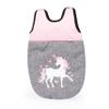Bayer Design 18333AC Doll's Pram, Transformable, Height Adjustable, Accessories, Bag, Travel Cot, Waist Bag, Sleeping Bag, Denim Grey, Pink, Unicorn view 4