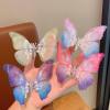 Moving children butterfly barrettes fairy style headdress gradient mesh view 4