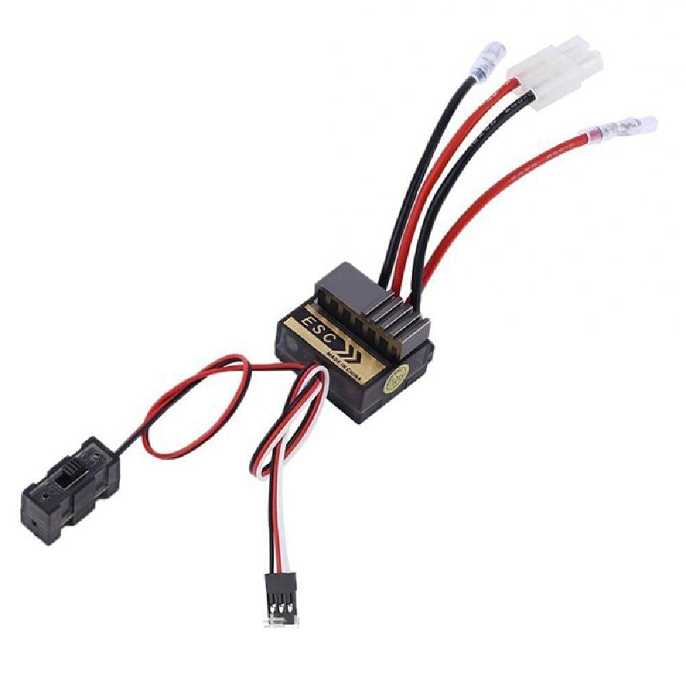 DAGIJIRD RC 320A High Voltage 7.2V-16V Waterproof ESC Brushed Electric Speed Control for RC Car Truck Boat Model No Brake/Crawler