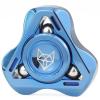FREELOVE Clicking Sound Metal Fidget Spinners for Adults, Steel and Glow Balls Replaceable, Small Tri Figette Toys, Premium High Speed Long Spin Bearings, Mirror Blue view 1