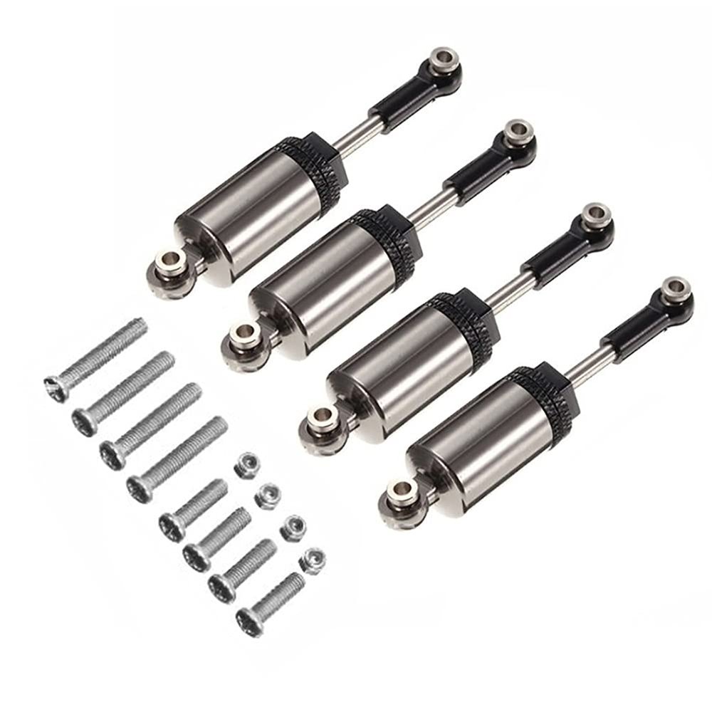 DAGIJIRD 2 Pairs Oil Filled Alloy Shock Absorber with Screws Set RC Car Replacement Part for Henglong for WPL C14 C24 RC Car Half Truck