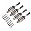 DAGIJIRD 2 Pairs Oil Filled Alloy Shock Absorber with Screws Set RC Car Replacement Part for Henglong for WPL C14 C24 RC Car Half Truck view 1