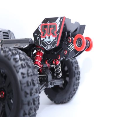 QingLeng Nylon Sturdy & Stable Wheelie Bar with Dual Spring Buffer for Arrma 1/8 kraton Outcast 6S Only fit The V5 or EXB Version - RED