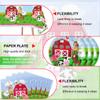 41pcs Farm Party Supplies ,include 20 Dessert Plat, 20 Napkin and 1pcs Tablecloth,Used for Farm Birthday Party Decoration view 4