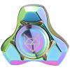 FREELOVE Metal Fidget Spinner for Adults, Stainless Steel Heavy Spinning Toys, Small Mini Fox Hand Gyro, Bearing Premium Long High Spin Fidget Block, Rainbow view 1