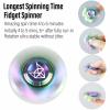 FREELOVE Metal Fidget Spinner for Adults, Stainless Steel Heavy Spinning Toys, Small Mini Fox Hand Gyro, Bearing Premium Long High Spin Fidget Block, Rainbow view 4