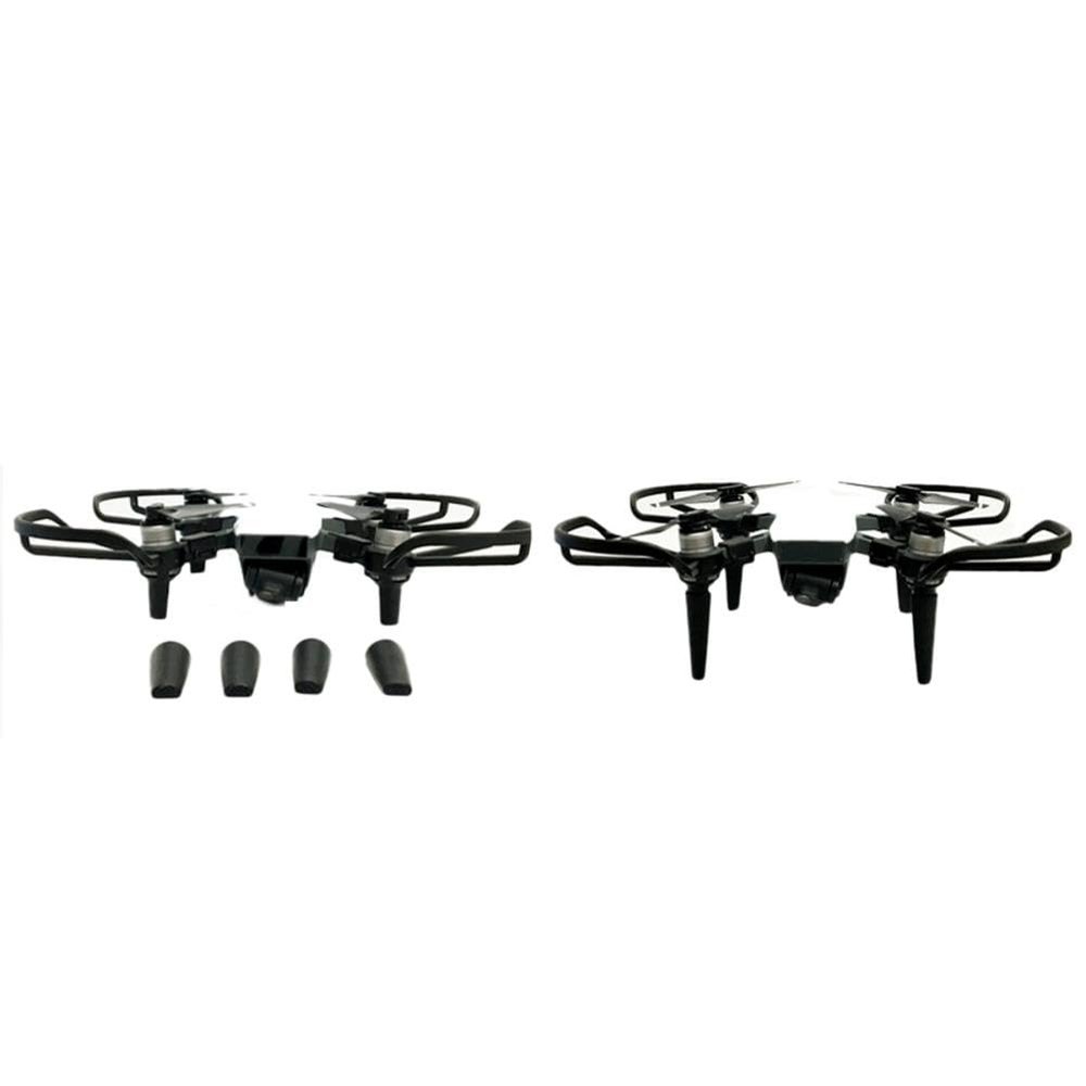 DAGIJIRD 4PCS Drone Protection Stabilizers Bumpers Propeller Guards+Landing Legs Gear Combo Kit Set for DJI Spark