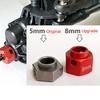 4 PCS Hex Wheel Hubs Widen Adapter Kit 8/9MM Thickness 1/10 RC Car Wheel Repair Part for Traxxas view 2