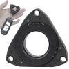 FREELOVE Keychain Ring Fidget Spinner for Adults, Men Finger Haptic Roller, Small Metal Clicker Toys, Ball Bearing, Black Fingears Spinning EDC for Anxiety Stress, Black view 1