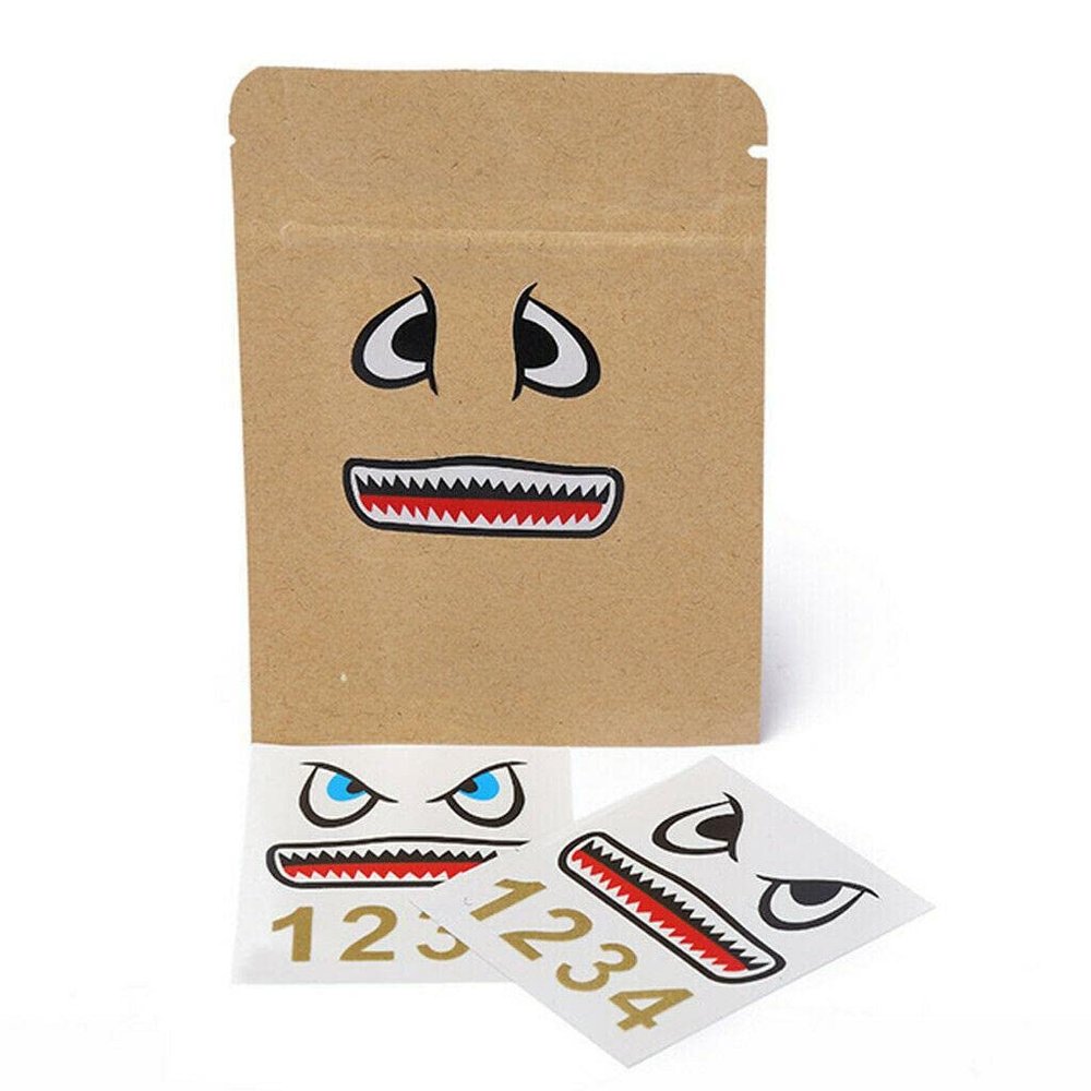 DAGIJIRD 2pcs 3D Shark Face Sticker RC Drone Decoration Adhesive Skin Shark Sticker for DJI Mavic Pro