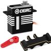 OGRC Digital Steering Servo with Brass Servo Mount and Servo Horn for Axial 1/24 SCX24 C10 JLU Bronco Deadbolt Gladiator RC Crawler Car Upgrade Parts view 1