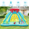 KOTEK Inflatable Water Slide, Giant Water Park Waterslide Inflatables w/Large Splashing Pool, 2 Slides, Climbing Wall & Water Hose, Outdoor Blow up Water Slides for Kids Backyard Fun(with 735W Blower) view 2