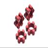 Aluminum 7075-T6 Wheel Hex Hubs 4Pc Set for 1:5 Traxxas X Maxx 6S / X Maxx 8S / XRT 8S Monster Truck Upgrades - Red view 1