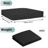 Hoypeyfiy Sandbox Sandpit Cover, Kids Sand Box Cover for Sand and Toys Protection, Square Protective Cover with Drawstring Black 59 * 59inches view 2