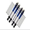Aluminum 6061-T6 Front and Rear Dampers Shock Absorbers 49mm for Axial 1/24 AX24 XC-1 4WS Crawler Brushed RTR AXI00003 Upgrades - Blue view 1